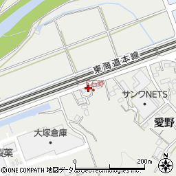 静岡県袋井市愛野1448周辺の地図