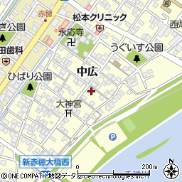 兵庫県赤穂市中広742周辺の地図