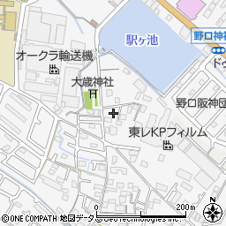 兵庫県加古川市野口町古大内450周辺の地図