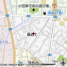 静岡県浜松市中央区萩丘1丁目周辺の地図