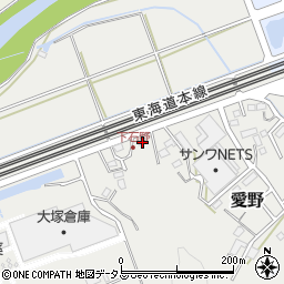 静岡県袋井市愛野1439周辺の地図
