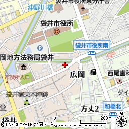 静岡県袋井市袋井344周辺の地図