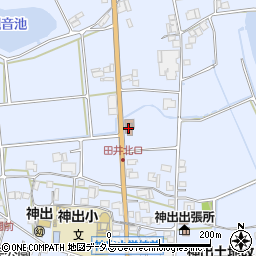 神出郵便局周辺の地図