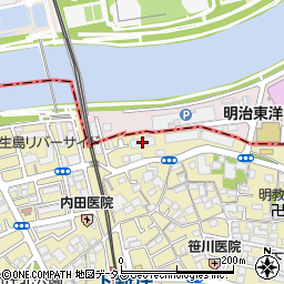ファミール北大阪下新庄周辺の地図