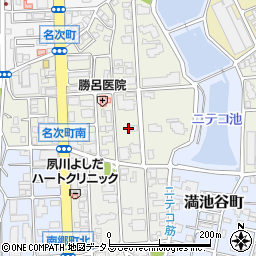 兵庫県西宮市名次町2周辺の地図