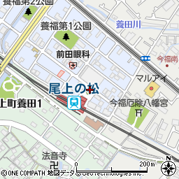 尾上の松駅周辺の地図