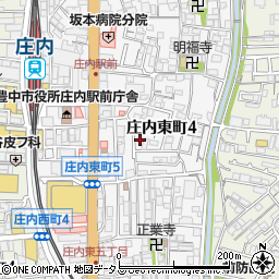 大阪府豊中市庄内東町周辺の地図