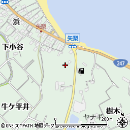 愛知県知多郡美浜町豊丘牛ケ平井周辺の地図