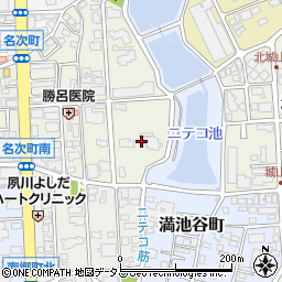 兵庫県西宮市名次町1周辺の地図