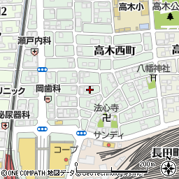 兵庫県西宮市高木西町10周辺の地図