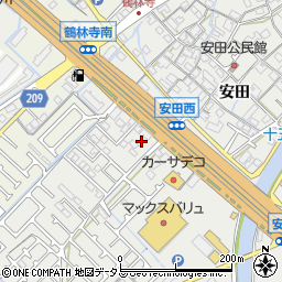 兵庫県加古川市尾上町安田601周辺の地図