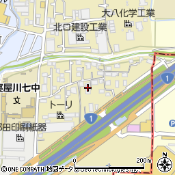 大阪府寝屋川市新家周辺の地図