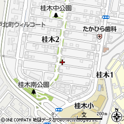 兵庫県神戸市北区桂木2丁目8-10周辺の地図