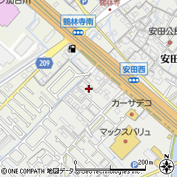 兵庫県加古川市尾上町安田597周辺の地図