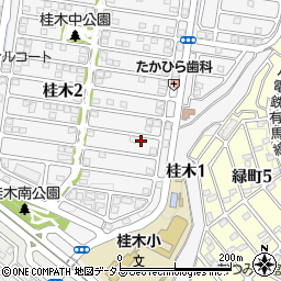 兵庫県神戸市北区桂木2丁目8-18周辺の地図