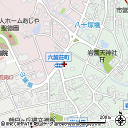 兵庫県芦屋市岩園町39-5周辺の地図