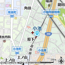 愛知県豊橋市小池町原下71-2周辺の地図
