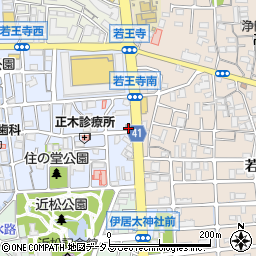 尼崎上坂部郵便局周辺の地図