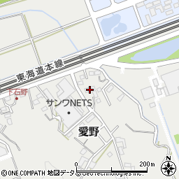 静岡県袋井市愛野1322周辺の地図