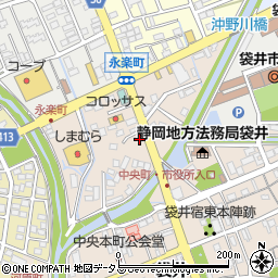静岡県袋井市永楽町217周辺の地図