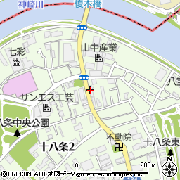 石川金属工業株式会社　大阪営業所周辺の地図