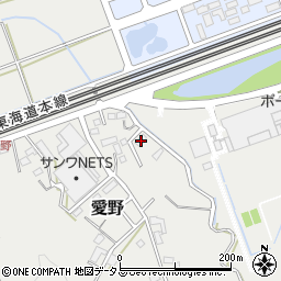 静岡県袋井市愛野2370周辺の地図
