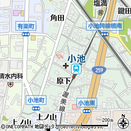 愛知県豊橋市小池町原下71-5周辺の地図