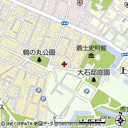 上仮屋公会堂周辺の地図