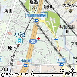 愛知県豊橋市小池町周辺の地図
