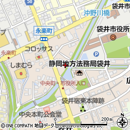 静岡県袋井市永楽町245周辺の地図