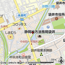 静岡県袋井市永楽町245周辺の地図