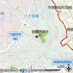 兵庫県芦屋市岩園町43-5周辺の地図