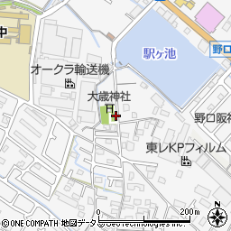 兵庫県加古川市野口町古大内463周辺の地図