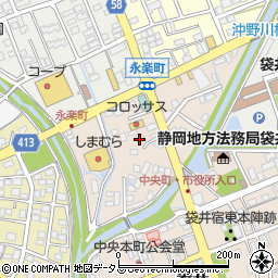 静岡県袋井市永楽町130周辺の地図