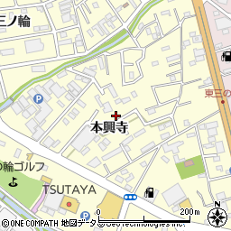 愛知県豊橋市三ノ輪町本興寺2-179周辺の地図