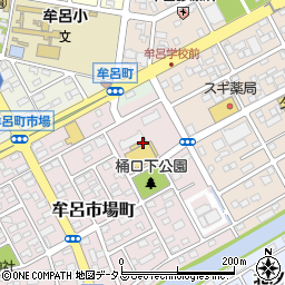 愛知県豊橋市牟呂市場町2周辺の地図