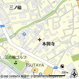 愛知県豊橋市三ノ輪町本興寺2-253周辺の地図