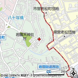 兵庫県芦屋市岩園町49-8周辺の地図