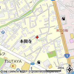 愛知県豊橋市三ノ輪町本興寺2-174周辺の地図