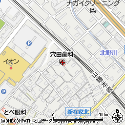 穴田歯科医院周辺の地図