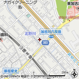 兵庫県加古川市平岡町新在家877-8周辺の地図
