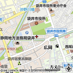 静岡県袋井市袋井327周辺の地図