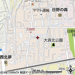 兵庫県西宮市大森町周辺の地図