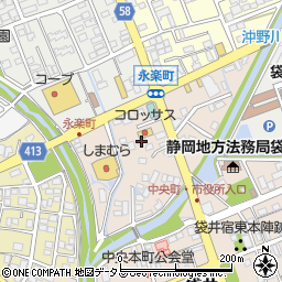 静岡県袋井市永楽町128周辺の地図
