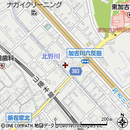 兵庫県加古川市平岡町新在家877-7周辺の地図