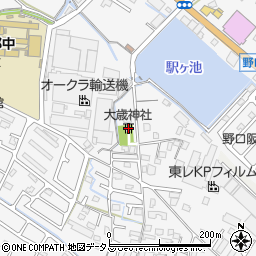 兵庫県加古川市野口町古大内457周辺の地図