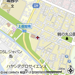 赤穂市城西地区体育館周辺の地図