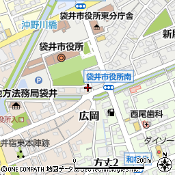 静岡県袋井市袋井318周辺の地図
