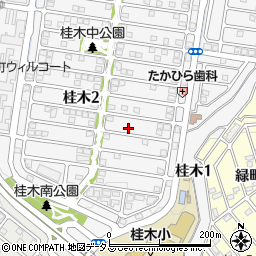 兵庫県神戸市北区桂木2丁目9-7周辺の地図