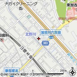 兵庫県加古川市平岡町新在家877周辺の地図